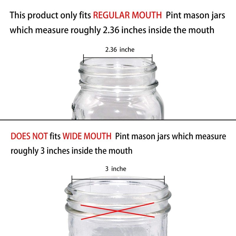 Amolliar Mason Jar Foaming Soap Dispenser Pump Lids, Rustproof Stainless Steel Lid Plastic Pump for Regular Mouth Mason Jar, Kitchen Bathroom Farmhouse Decor, Waterproof Stickers, Brushed Nickel 2Pack - Image 4